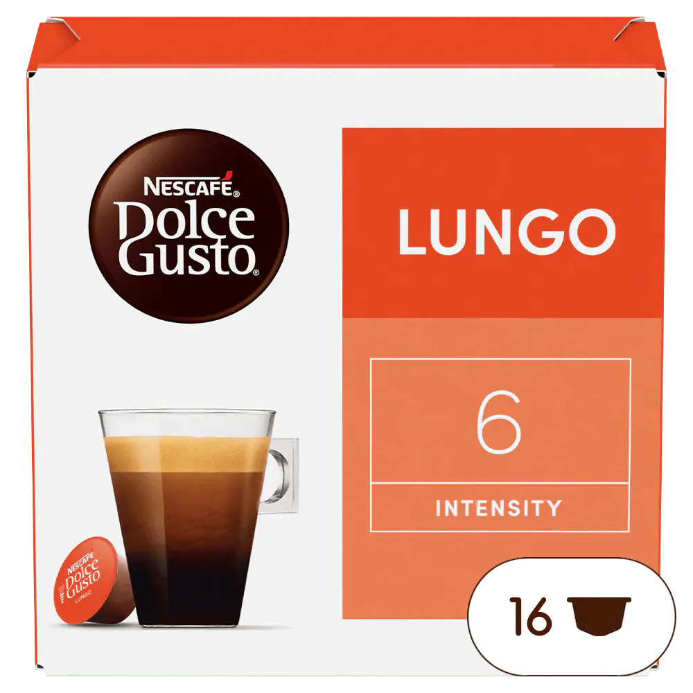 Cafe Lungo kafija 16 kapsulas NESCAFE Dolce Gusto