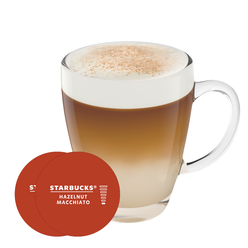 Starbucks® Hazelnut Macchiato tasīte un kapsula